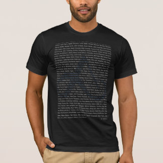 Atheïst Roll call - atheïstische lijst voor beroem T-shirt