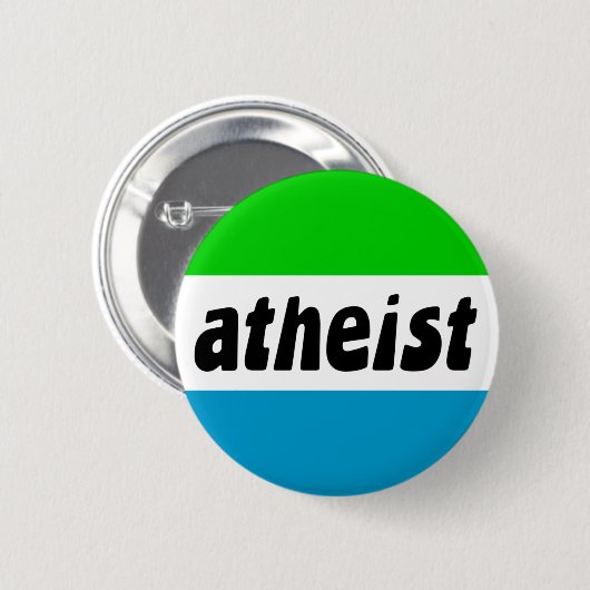 atheïst ronde button 5,7 cm (Voorkant /achterkant)