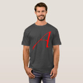 Atheïst Scarlet A T-Shirt (Voorkant volledig)