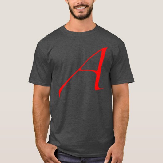 Atheïst Scarlet A T-Shirt (Voorkant)