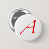 Atheist Scarlet Letter Button (Voorkant /achterkant)