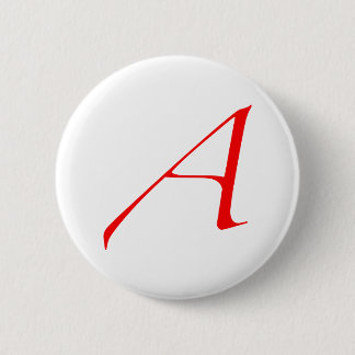 Atheist Scarlet Letter Button