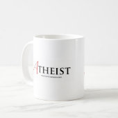 Atheïst (Scarlet Letter) Koffiemok (Voorkant links)