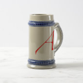 Atheïst Scarlet Letter Stein Bierpul (Voorkant rechts)