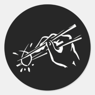 Atheïst Sushi! (ichthys) Ronde Sticker