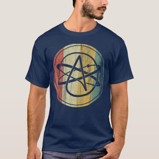 Atheïst Symbool Agnostisch Atheïsme Vrijdenker Gra T-shirt (Voorkant)