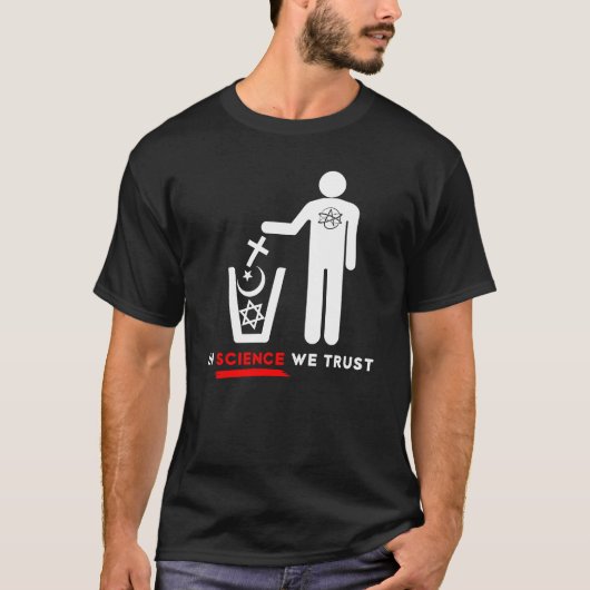 Atheïst Symbool Agnostisch Atheïsme Vrijdenker Gra T-shirt (Voorkant)