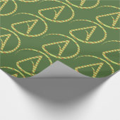 Atheïst Symbool Holiday Gift Wrap Cadeaupapier (Hoek)