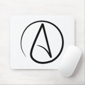 Atheïst symbool Mousepad Muismat (Met muis)