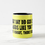 Atheïst Tweekleurige Koffiemok (Center)