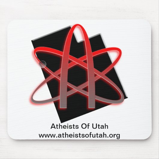 Atheïst van Utah Mousepad Muismat (Voorkant)