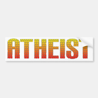 Atheïst, verdomde draadfence stijl. bumpersticker