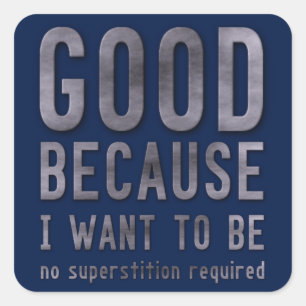 Atheïst Vierkante Sticker