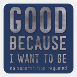 Atheïst Vierkante Sticker