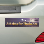 Atheïst voor Huckabee Bumpersticker (Op auto)