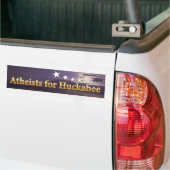 Atheïst voor Huckabee Bumpersticker (Op Truck)