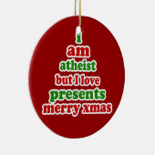 Atheïst Xmas Keramisch Ornament (Rechts)