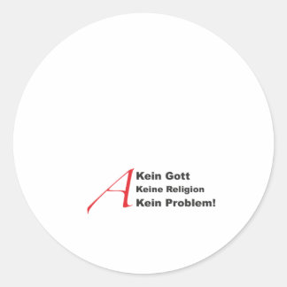 atheistA1 Ronde Sticker