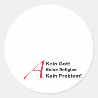 atheistA1 Ronde Sticker