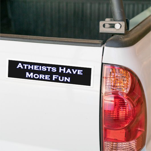 Atheïsten hebben meer vette Bumpersticker (Op Truck)