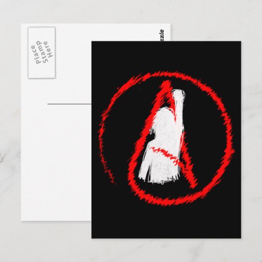 Atheïsten verenigen briefkaart (Voorkant / Achterkant)