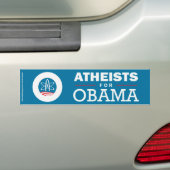 Atheïsten voor Obama Bumpersticker (Op auto)