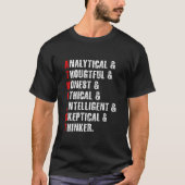Atheïstisch atheïsme Religie Wetenschap Agnost Ske T-shirt (Voorkant)