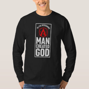 Atheïstisch atheïsme Symbool Agnostic Anti Religit T-shirt