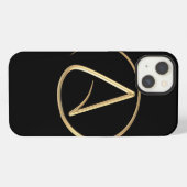 Atheïstisch symbool iPhone hoesje (Achterkant horizontaal)