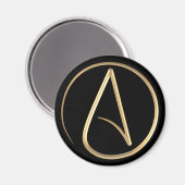 Atheïstisch symbool magneet (Voorkant / Achterkant)