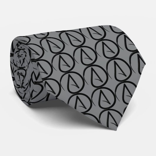 Atheistisch symbool Necktie Stropdas (Opgerold)