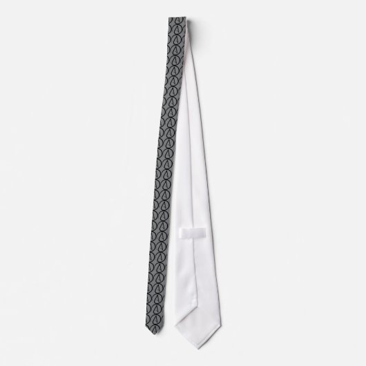 Atheistisch symbool Necktie Stropdas (Achterkant)