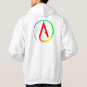 Atheïstisch Symbool Regenboog Hoodie (Achterkant)
