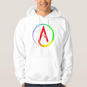 Atheïstisch Symbool Regenboog Hoodie