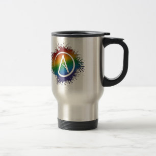 Atheïstisch symbool regenboog reisbeker