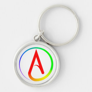 Atheïstisch Symbool Regenboog Sleutelhanger