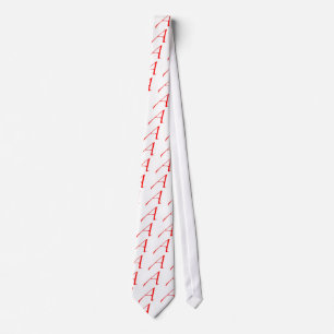 Atheïstisch symbool (rood A) Stropdas