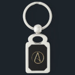 Atheïstisch symbool sleutelhanger<br><div class="desc">LET OP: HET ATHEÏSTISCH SYMBOOL IS EEN AFBEELDING MET EEN METALEN EFFECT. HET IS GEEN METAAL. Dit bijzondere Atheïstisch symbool is een gestileerde letter "A", die een zeer ruimtetijdperk uiterlijk heeft. Atheïsme is geen ongeloof in God. Een gebrek aan geloof in goden en bovennatuurlijke wezens.</div>
