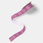 Atheïstisch symbool: wit op bruine roze satijnen lint (Achterkant)