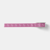 Atheïstisch symbool: wit op bruine roze satijnen lint (Voorkant)