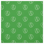 Atheïstisch symbool: wit op groen stof (Swatch)