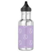 Atheïstisch symbool: wit op lavender waterfles  (Rechts)