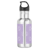 Atheïstisch symbool: wit op lavender waterfles  (Achterkant)