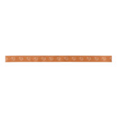 Atheïstisch symbool: wit op verbrand sinaasappel satijnen lint (Voorkant)