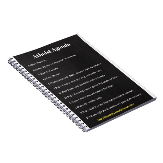 Atheïstische Agenda-notebook Notitieboek (Rechterzijde)