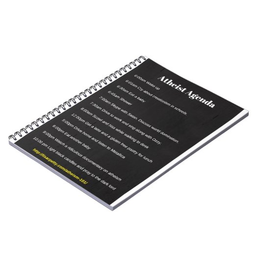 Atheïstische Agenda-notebook Notitieboek (Linkerzijde)