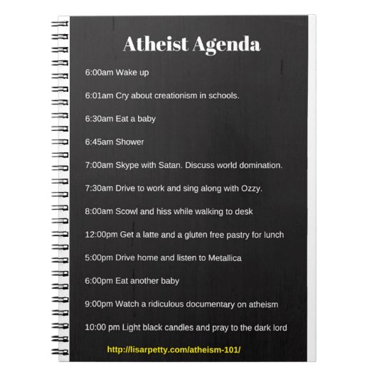 Atheïstische Agenda-notebook Notitieboek (Voorkant)