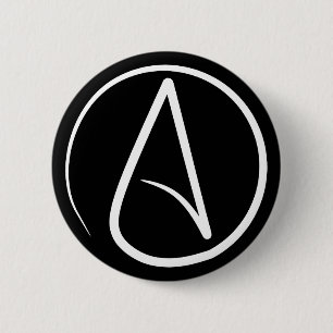 Atheïstische badge ronde button 5,7 cm