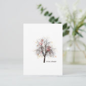 Atheïstische boom briefkaart (Staand voorkant)