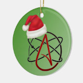 atheïstische boomversiering keramisch ornament (Links)